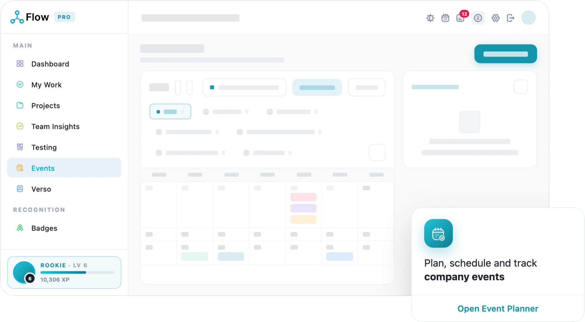 An event detail record in LivexFlow with its dates, people and approvals