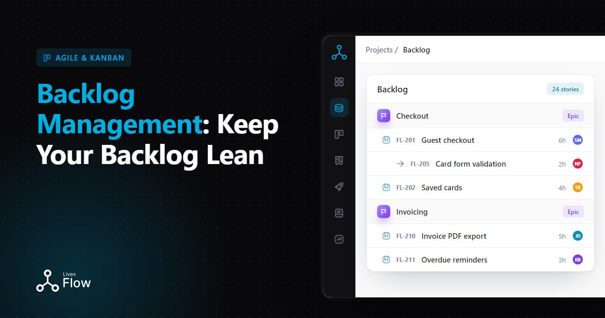 Product owner doing backlog management, ordering and pruning a list of tickets on a laptop
